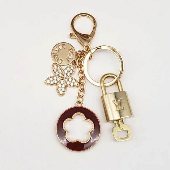 Authentic Louis Vuitton Lock & Key with unbranded Bagcharm, Keycharm, Keychain - Picture 2 of 7